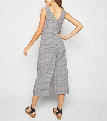 New look checked hot sale jumpsuit