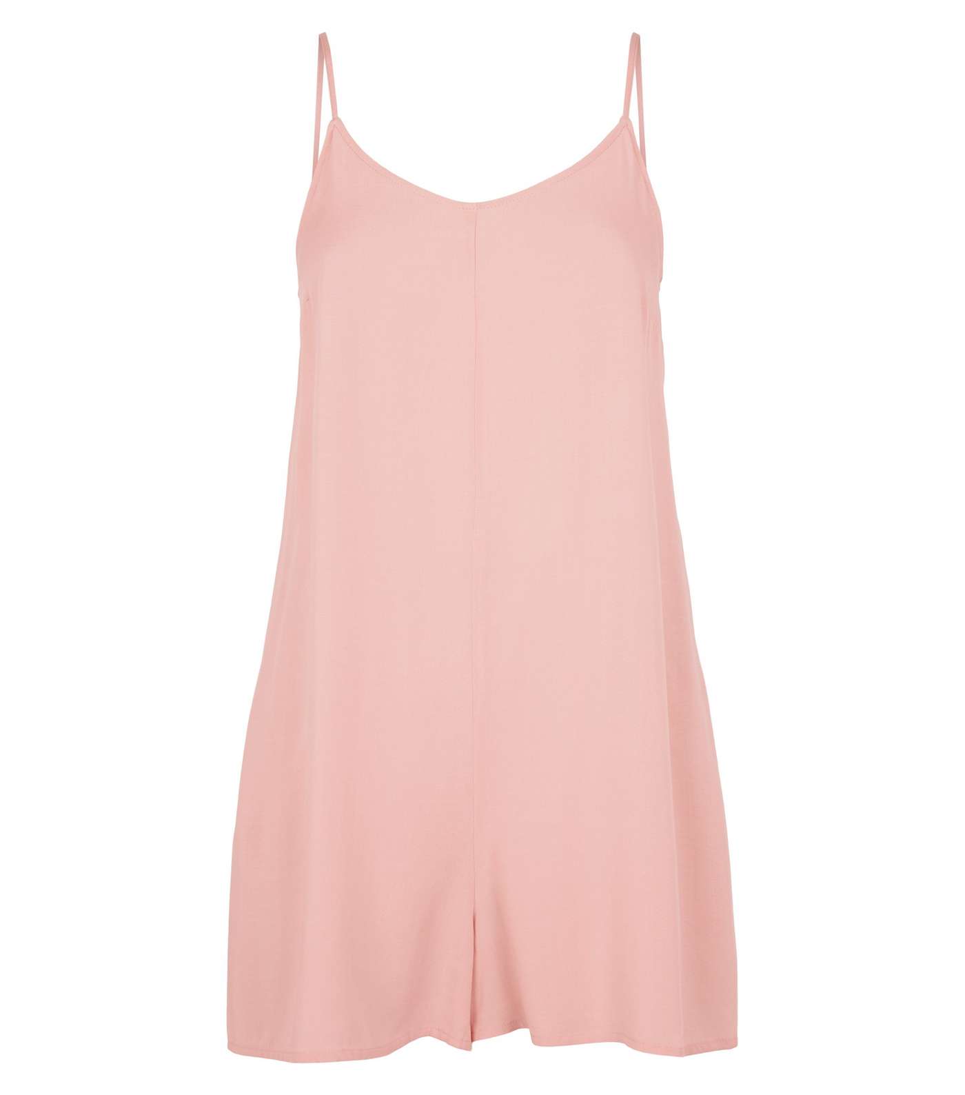 Pink Strappy Woven Playsuit  Image 4