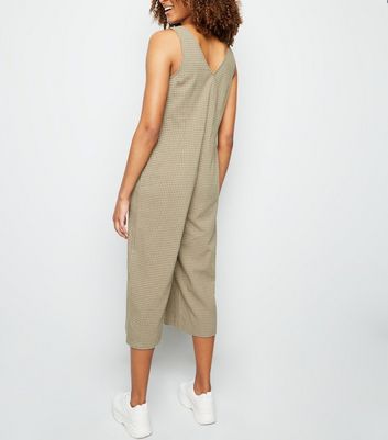 new look check jumpsuit