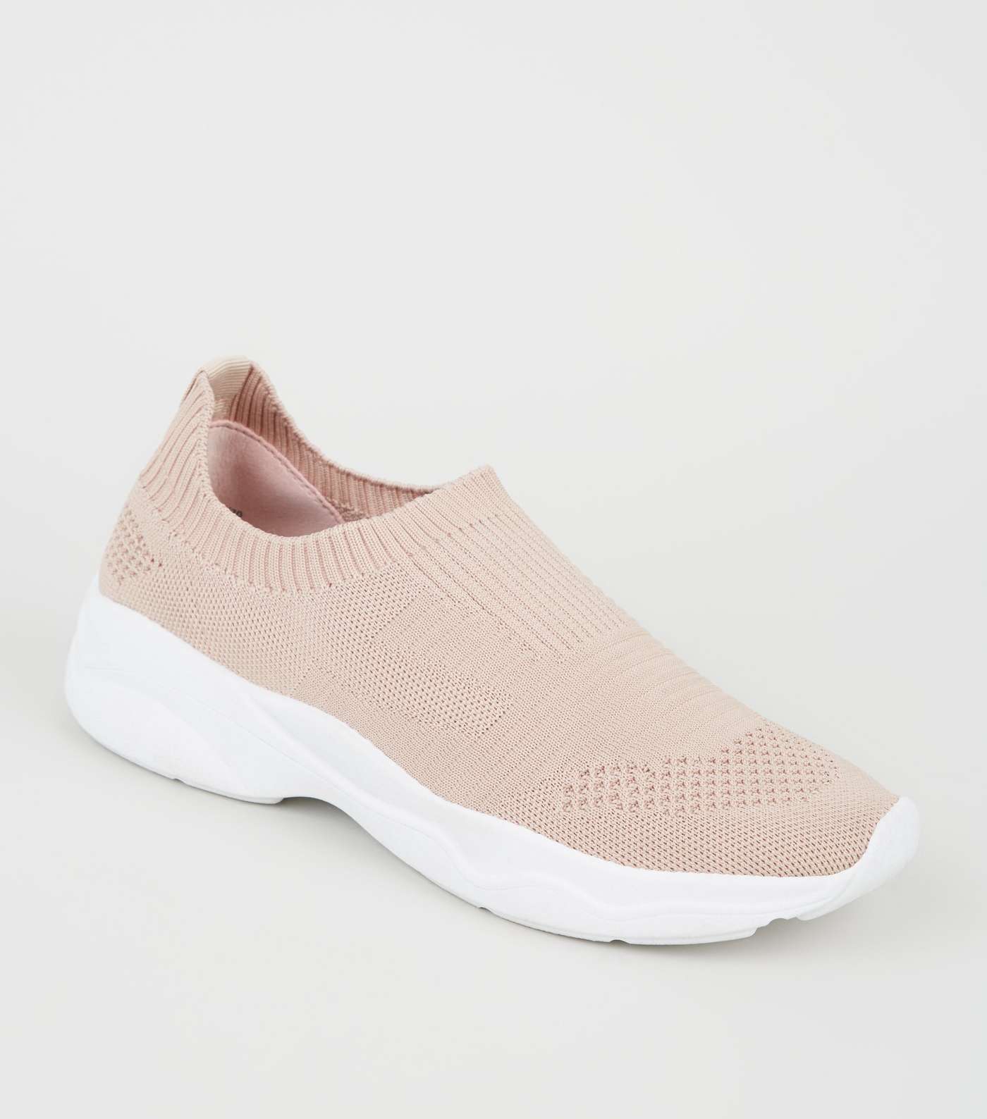 Pink Knit Sock Trainers