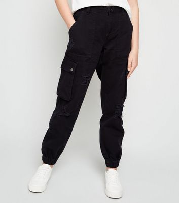 ripped cargo trousers