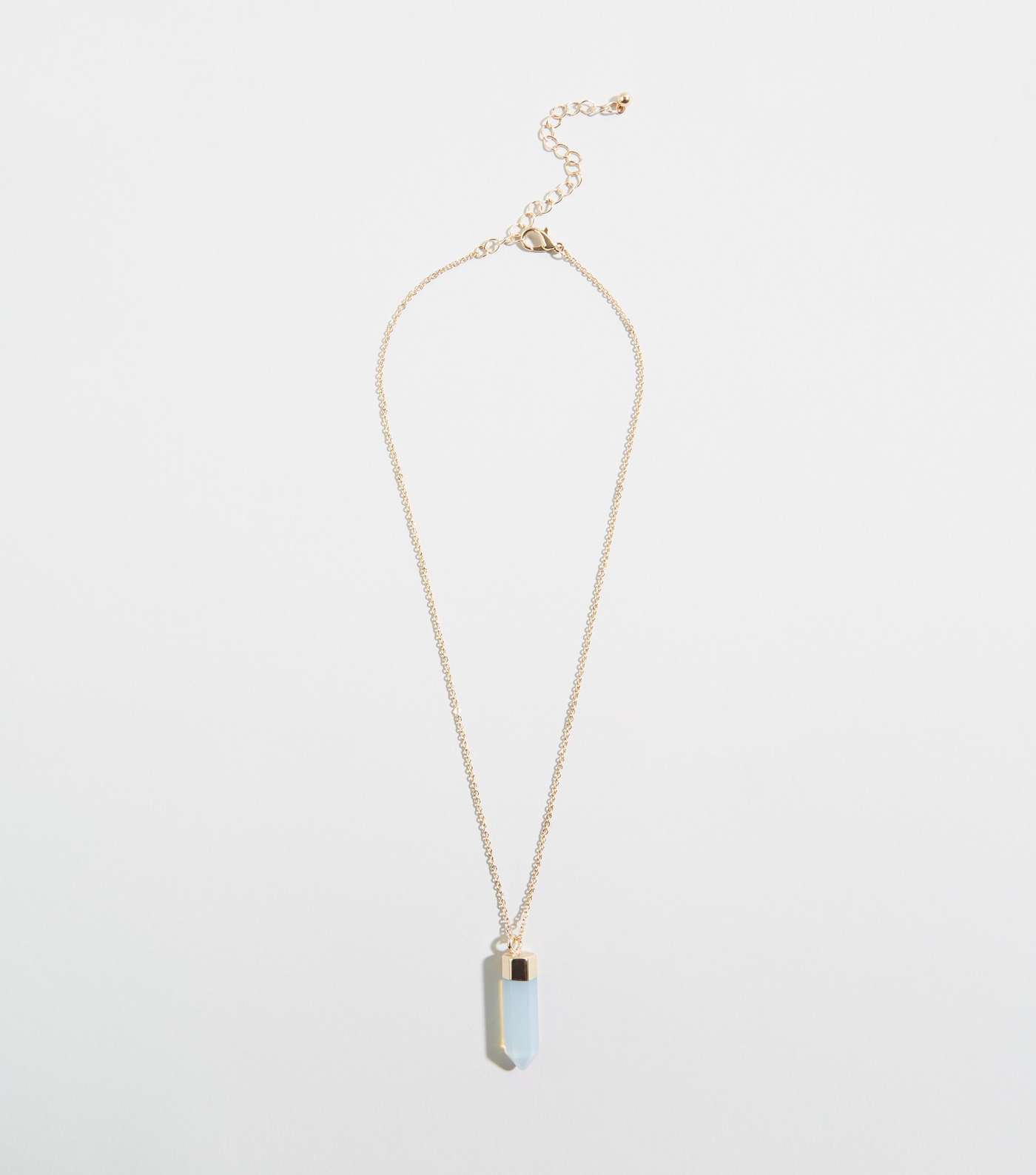 Gold Moonstone Pendant Necklace 