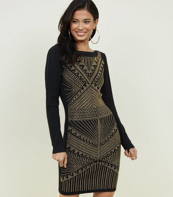 Blue Vanilla Black Studded Mini Dress New Look shop for Blue Vanilla Black Studded Mini Dress New Look at Shopo