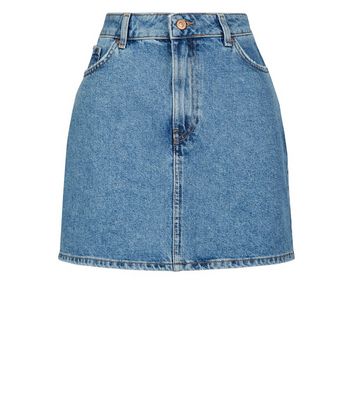 new look denim mini skirt