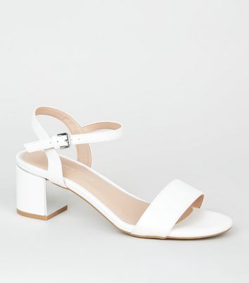 wide fit white wedges