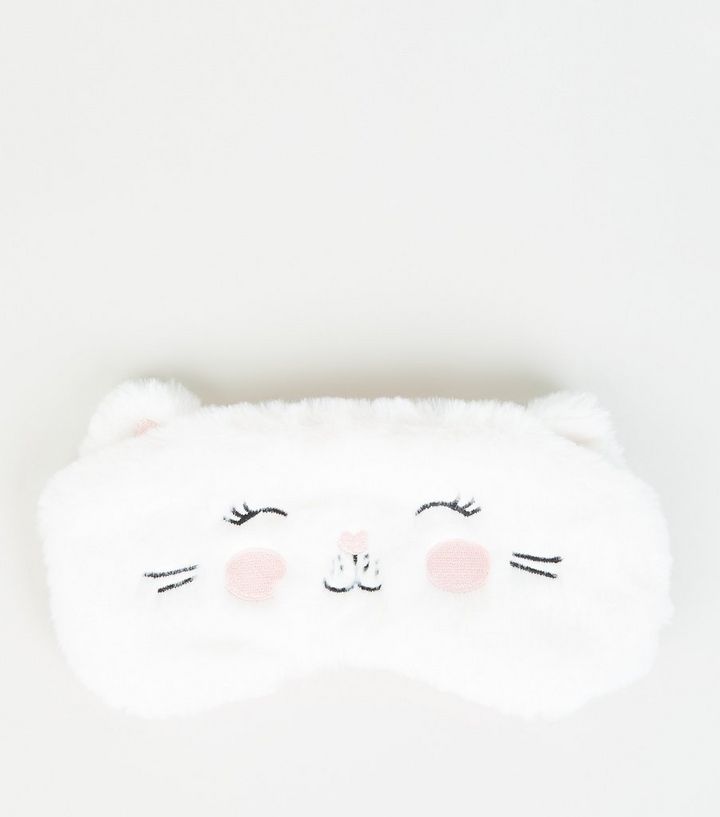 Masque De Sommeil Blanche Design Chat New Look