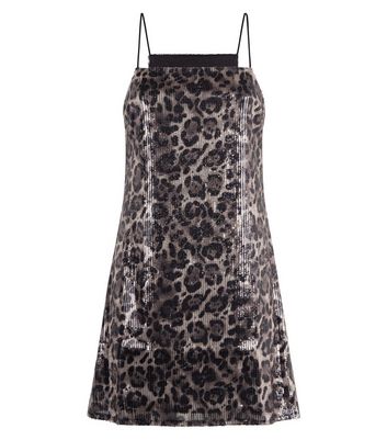 Pink Vanilla Sequin Leopard Print Dress New Look shop for Pink Vanilla Sequin Leopard Print Dress New Look at Shopo