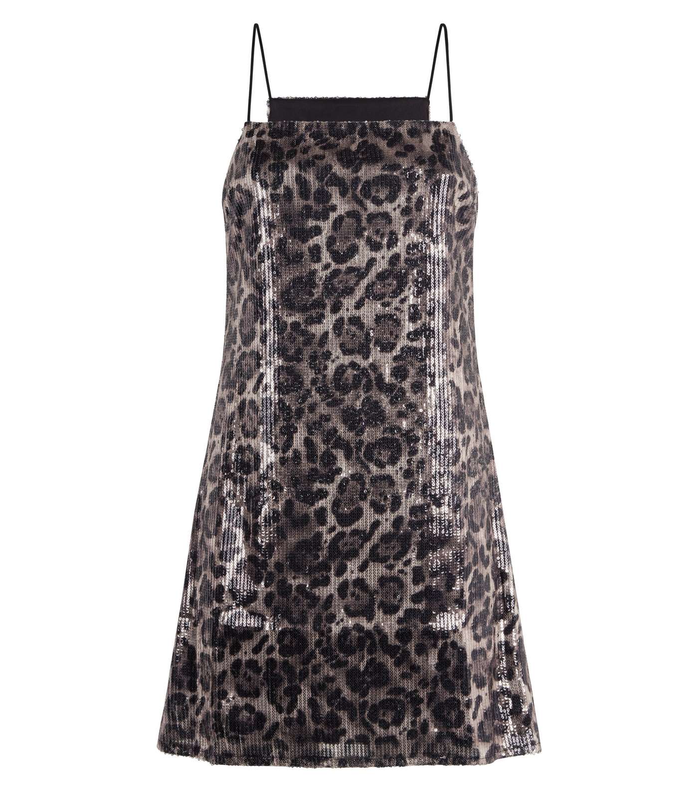 Pink Vanilla Sequin Leopard Print Dress  Image 4