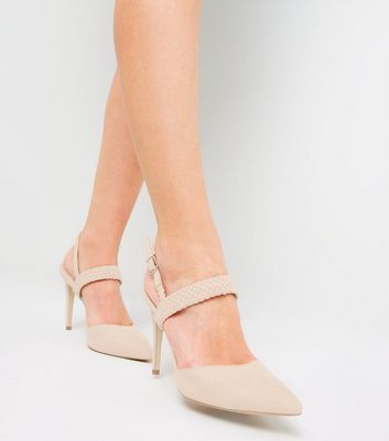 nude strap shoes