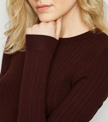 new look brown jumper