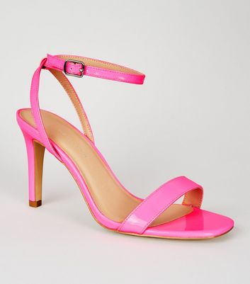 Wide Fit Bright Pink Patent 2 Part 