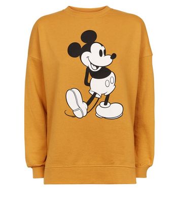 mustard mickey mouse jumper