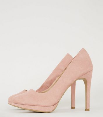 New look store pink suede shoes