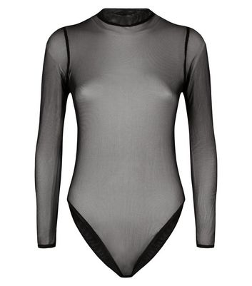 plain mesh bodysuit