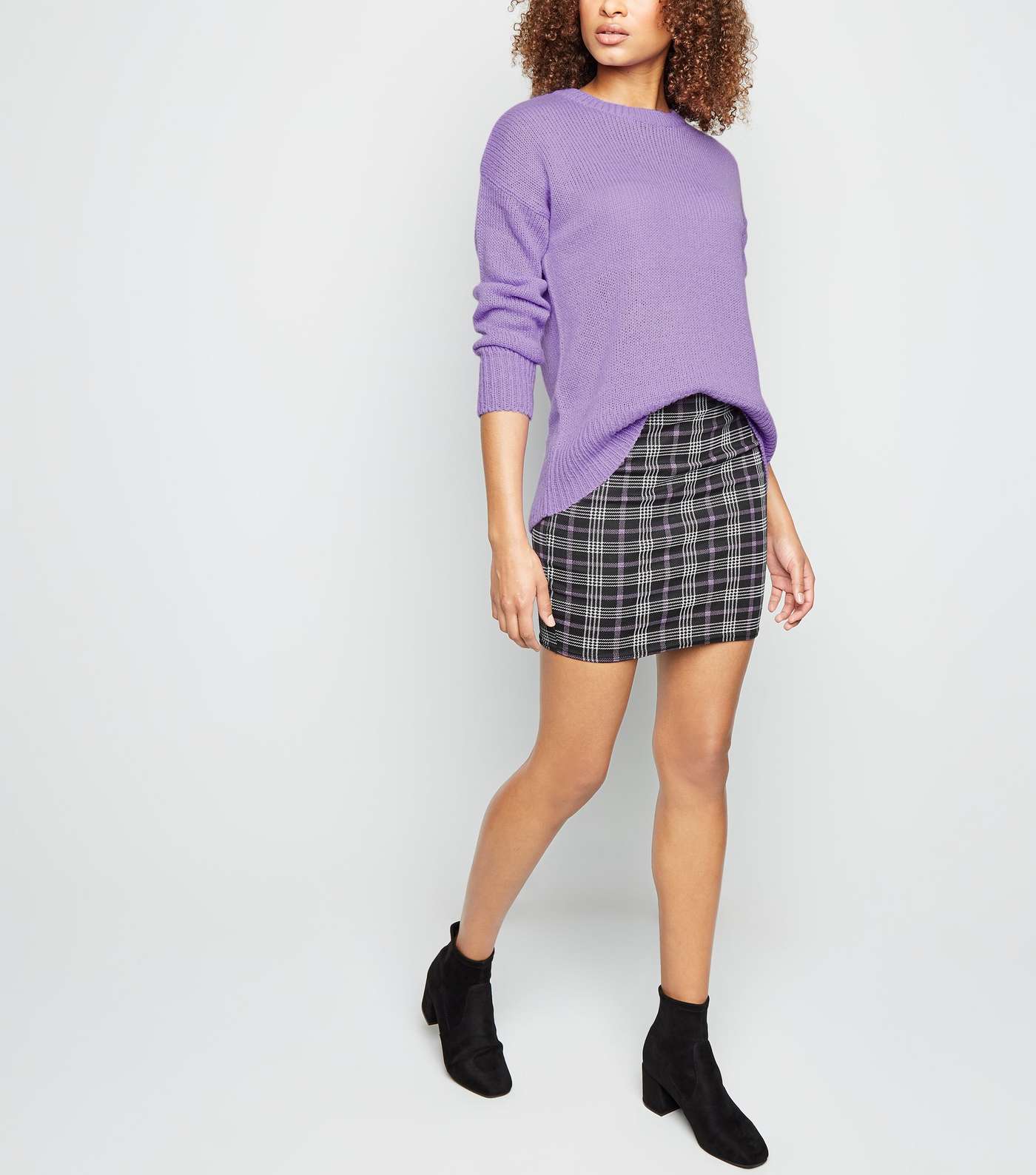 Lilac Knitted Jumper  Image 2