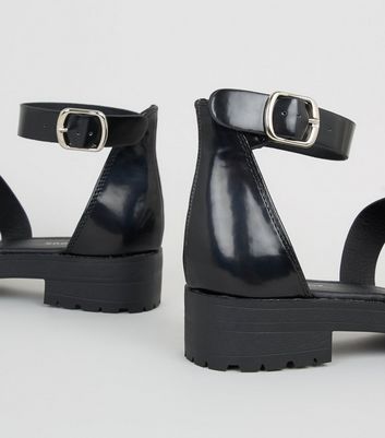 black strappy sandals new look