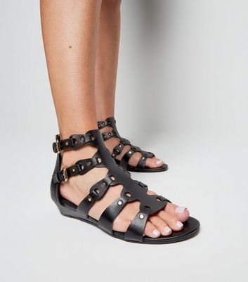 New look cheap black gladiator sandals