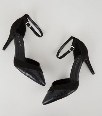 wide fit black stilettos