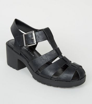 new look caged sandals