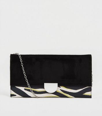 zebra clutch bag