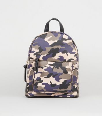 pink mini camo backpack