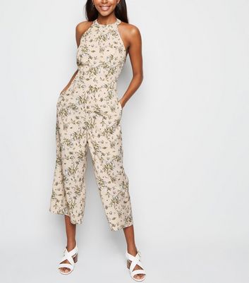 new look halter neck jumpsuit