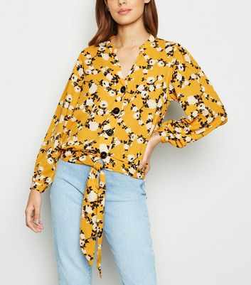 new look yellow blouse