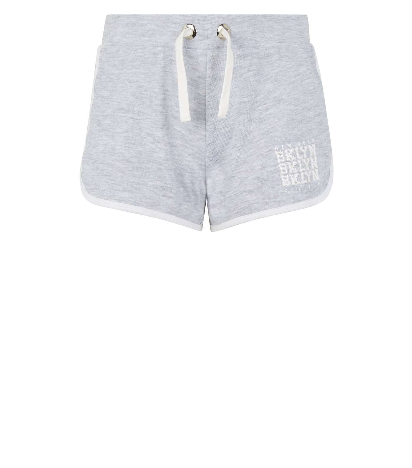 Girls Grey Brooklyn Jersey Shorts Image 4