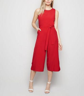 new look jumpsuit red