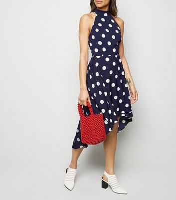 new look polka dot dress