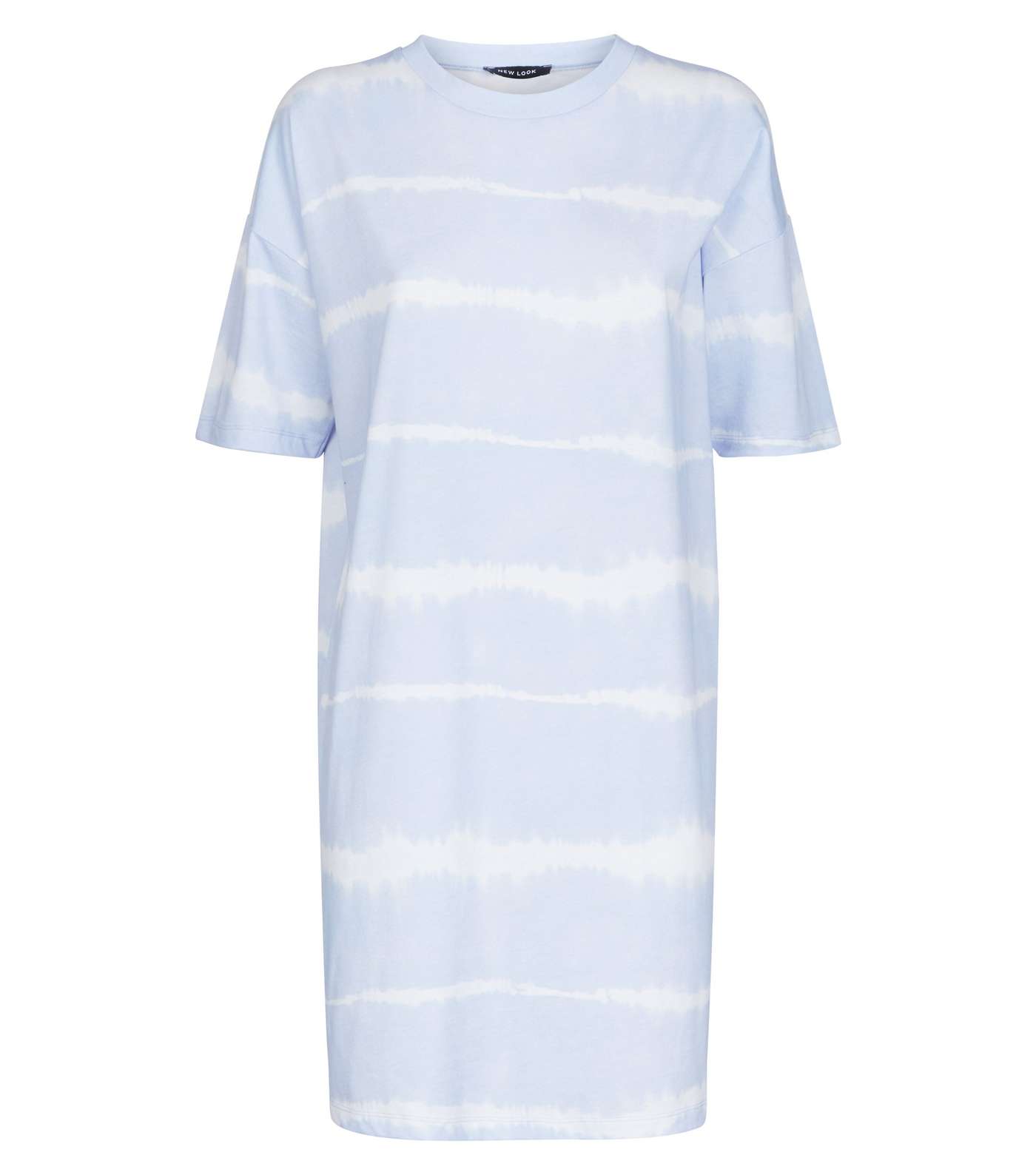 Blue Tie Dye Jersey T-Shirt Dress  Image 4