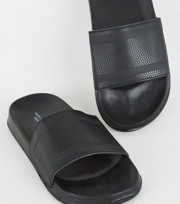 leather sliders mens