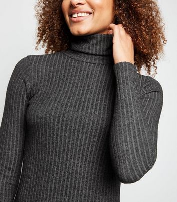 dark grey roll neck