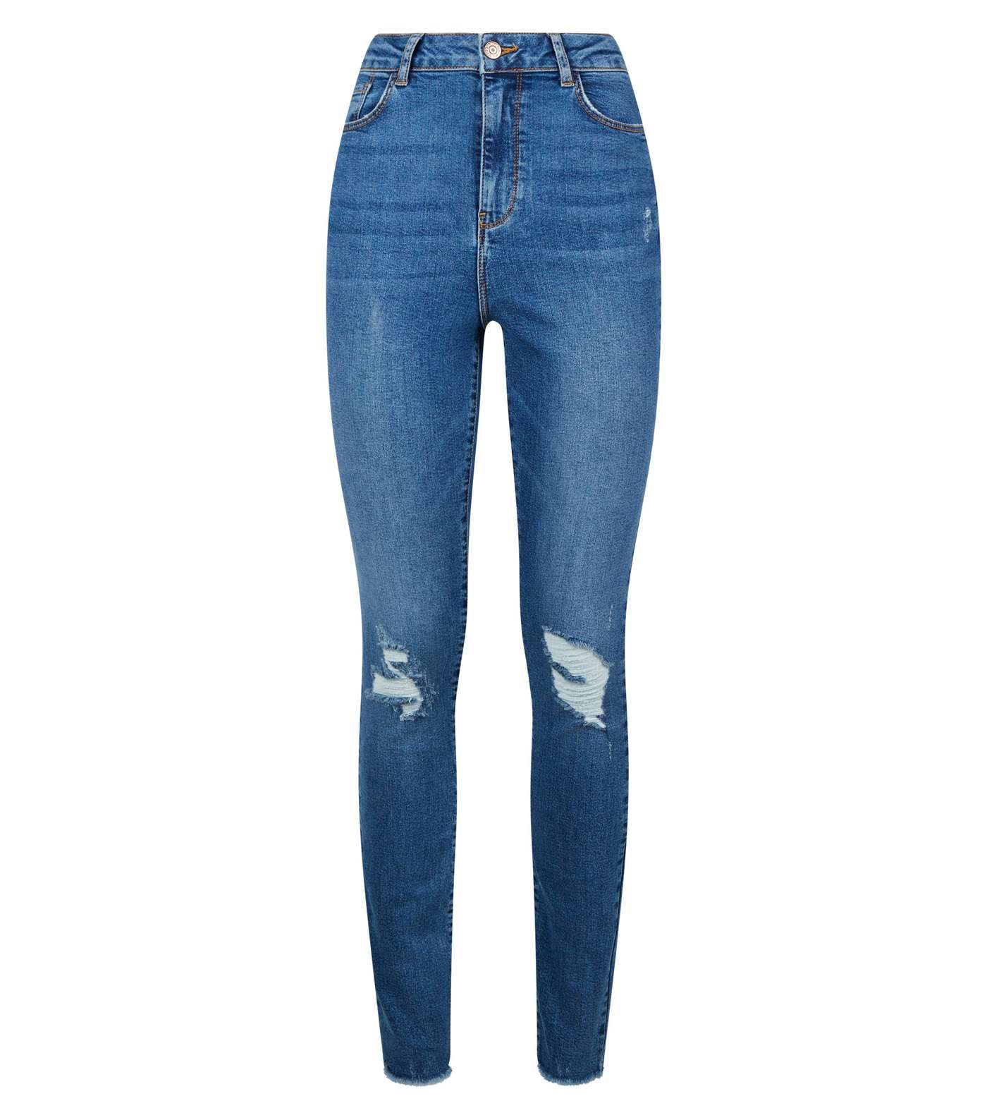 Tall Blue 'Lift & Shape' Skinny Jeans Image 4