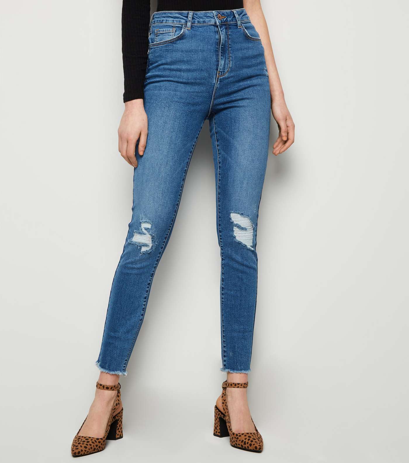 Tall Blue 'Lift & Shape' Skinny Jeans Image 2
