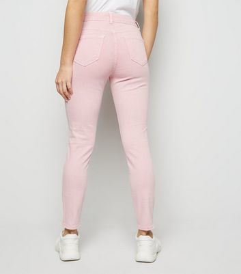 pink jeans new look