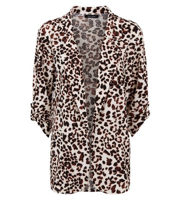 new look leopard blazer