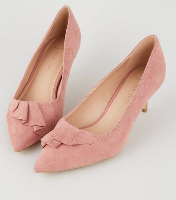 new look wide fit pink shoes