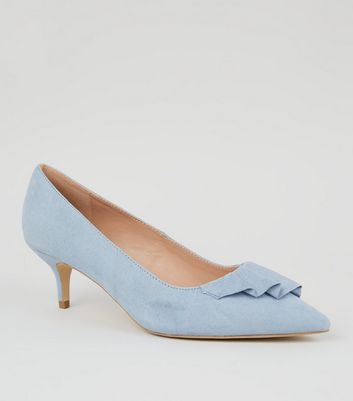 pale blue heeled shoes