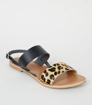 girls leopard print sandals
