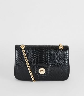 black shoulder bag new look