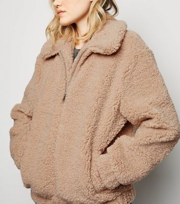 nude teddy coat