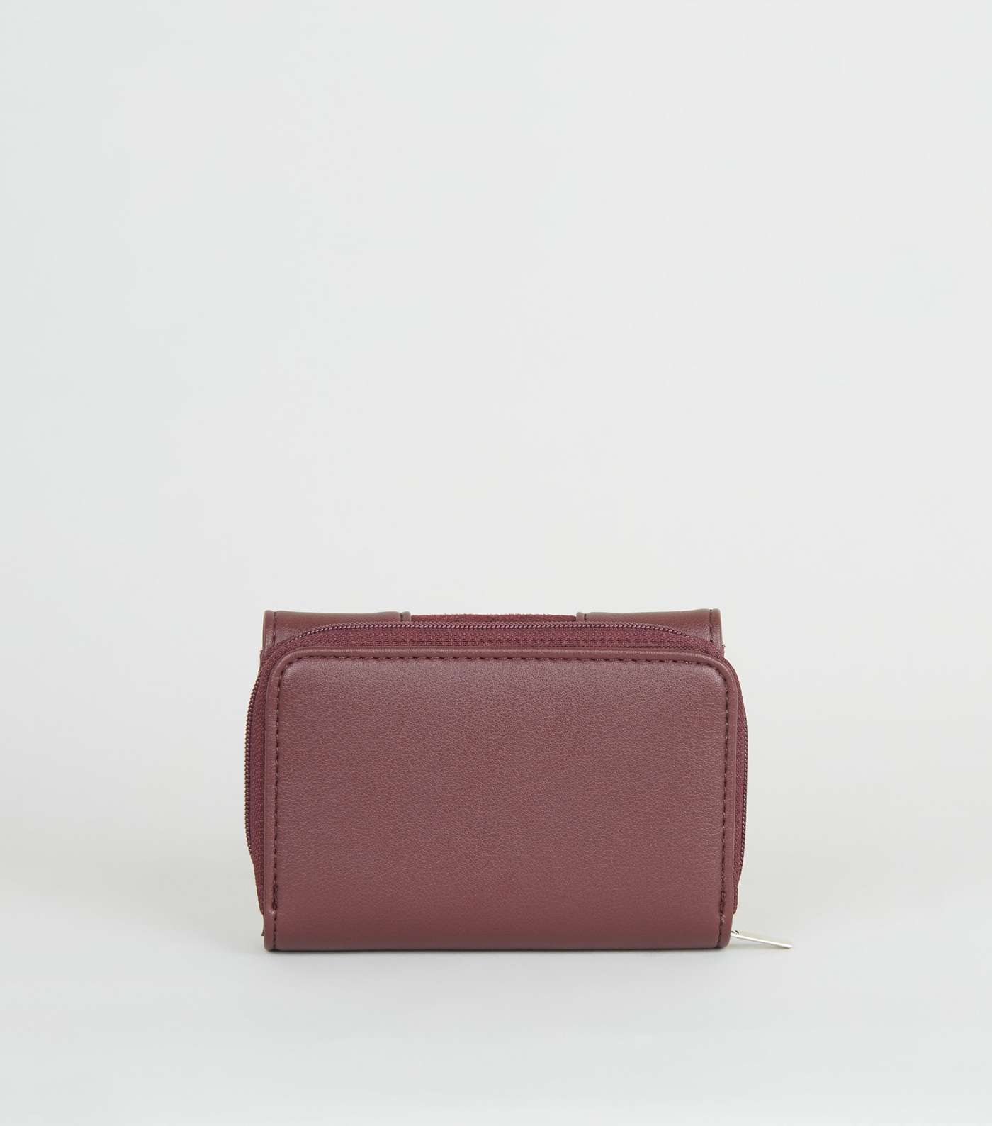 Burgundy Leather-Look Ring Front Purse Image 3