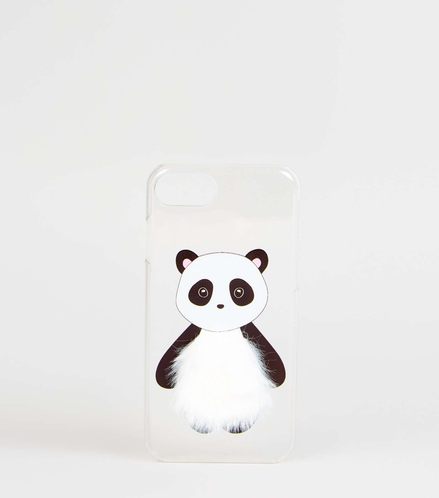 Black Panda Fluffy iPhone 6/6s/7/8 Case Image 2