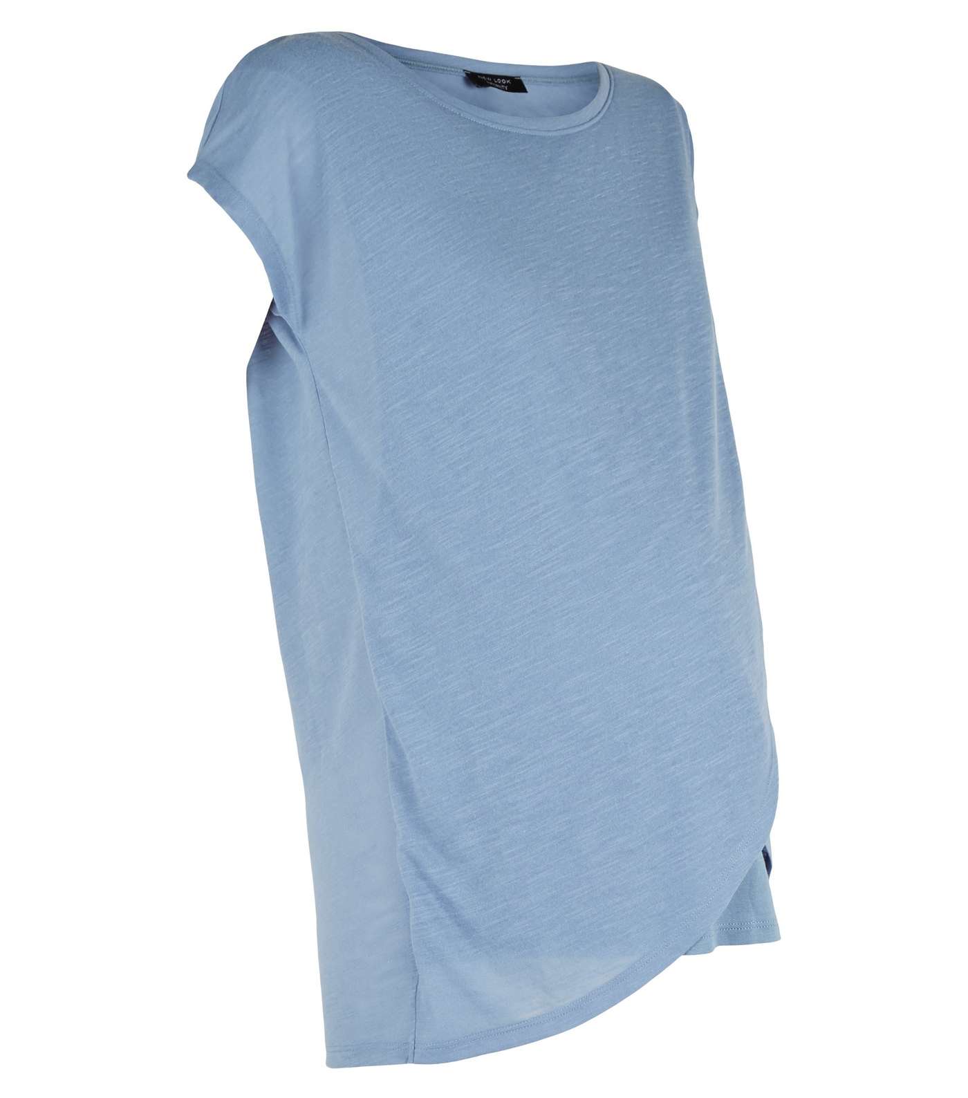 Maternity Blue Nursing Wrap T-Shirt Image 4