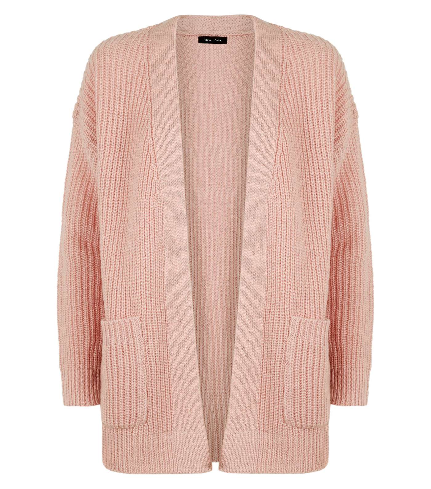 Mid Pink Oversized Knit Cardigan Image 4