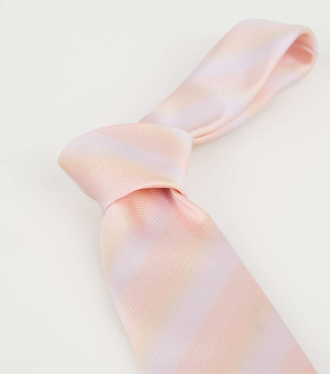 Multicoloured Rainbow Print Recycled Skinny Tie Image 3