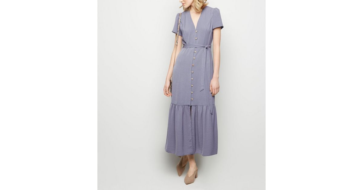 lover florence pleat midi dress FLORENCE PEARL FRILL FRONT MIDI