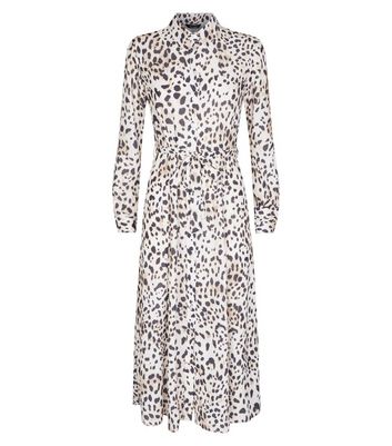 new look leopard shirt dress