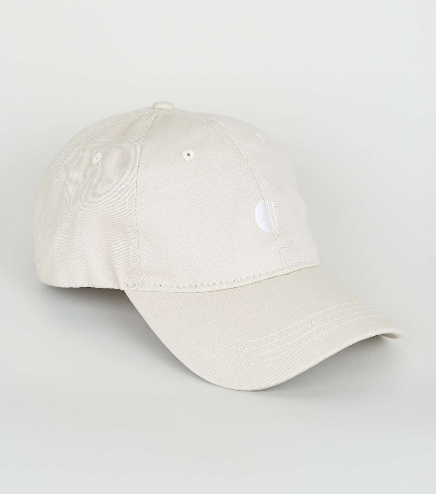 Stone Embroidered Circle 6 Panel Cap